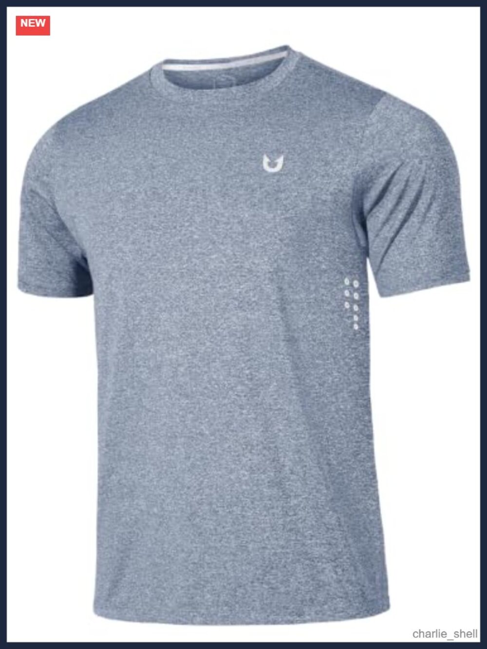 Men's Quick-Dry Lightweight Running Workout T-Shirt Crew Neck